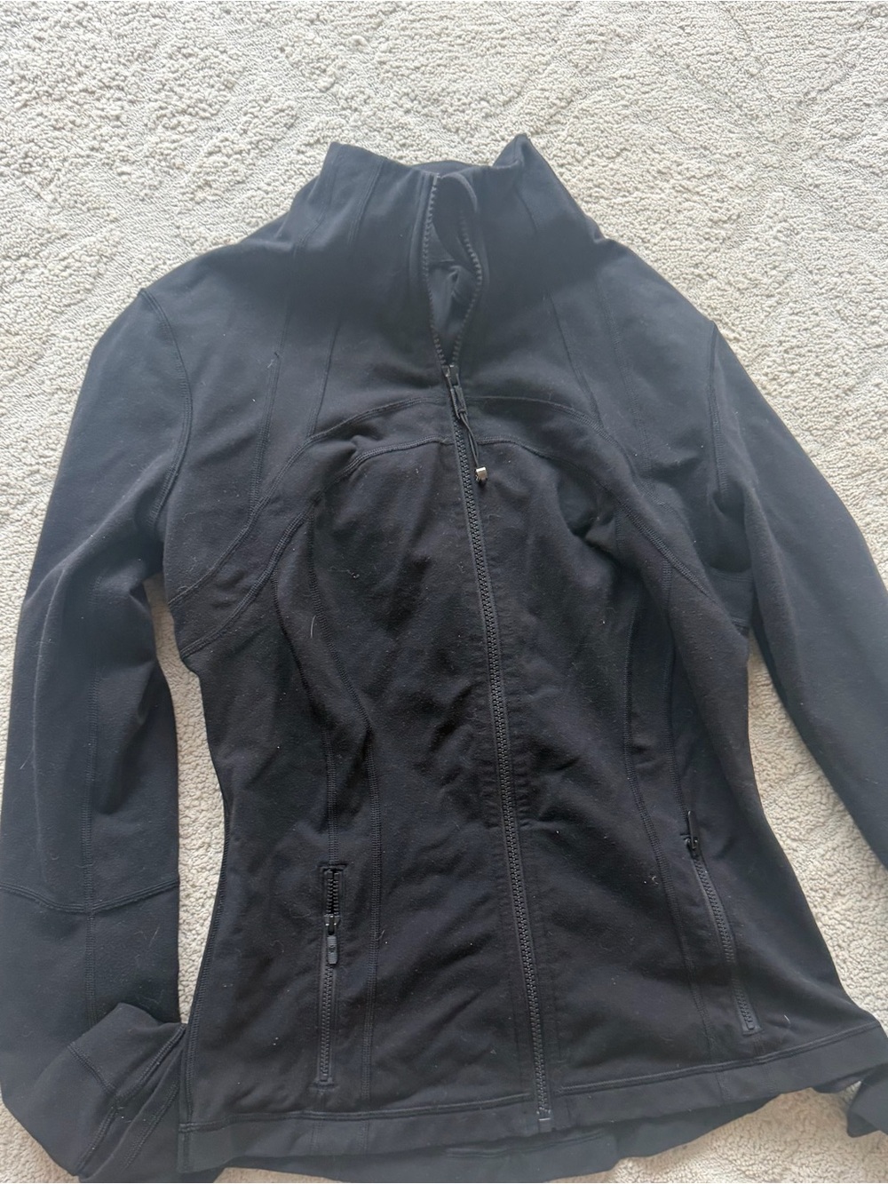 lululemon athletica Black Fitted Zip-Up Jacket